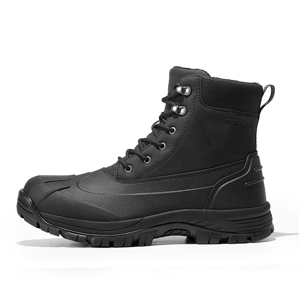 Men's Insulated Snow Winter Boots - BLACK - 1